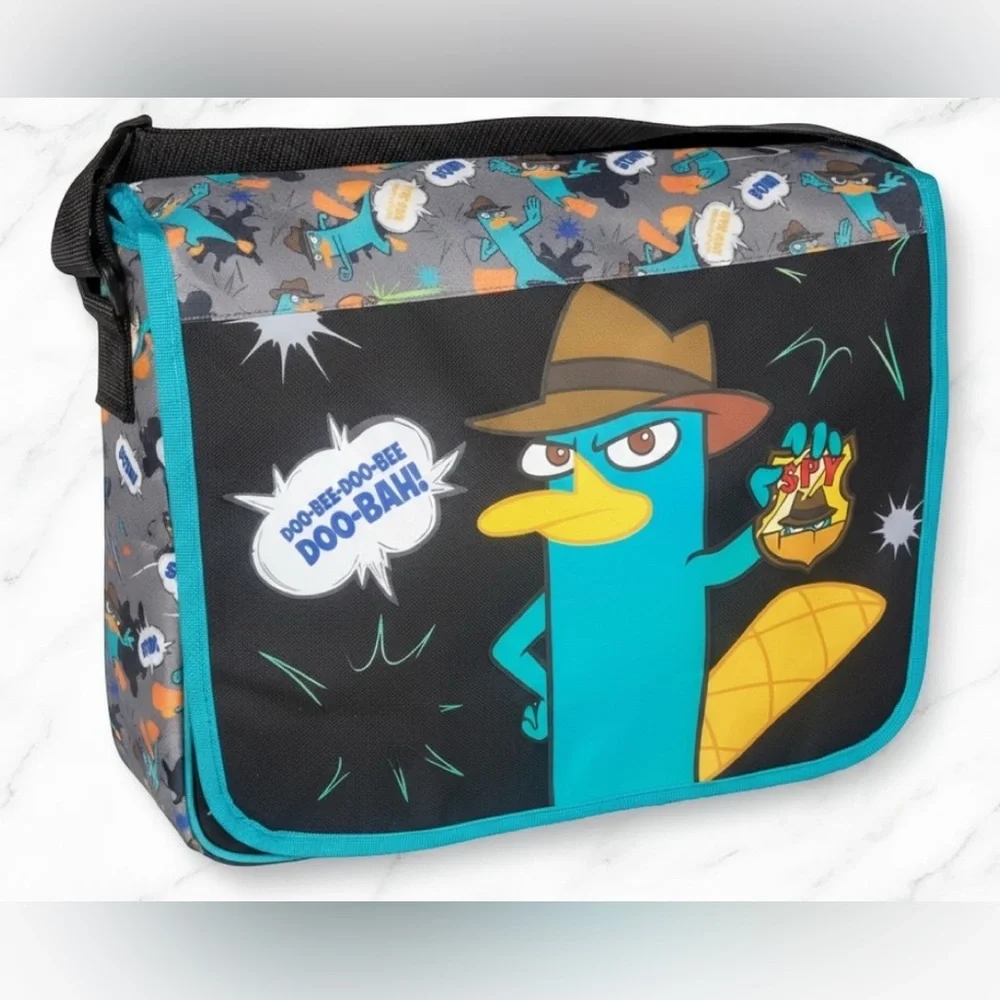 Phineas and Ferb Large Laptop Shoulder Bag NWT